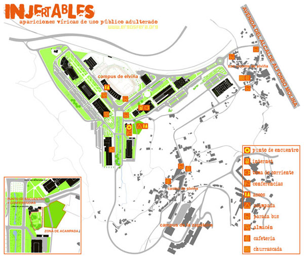Injertables.Plano de situación