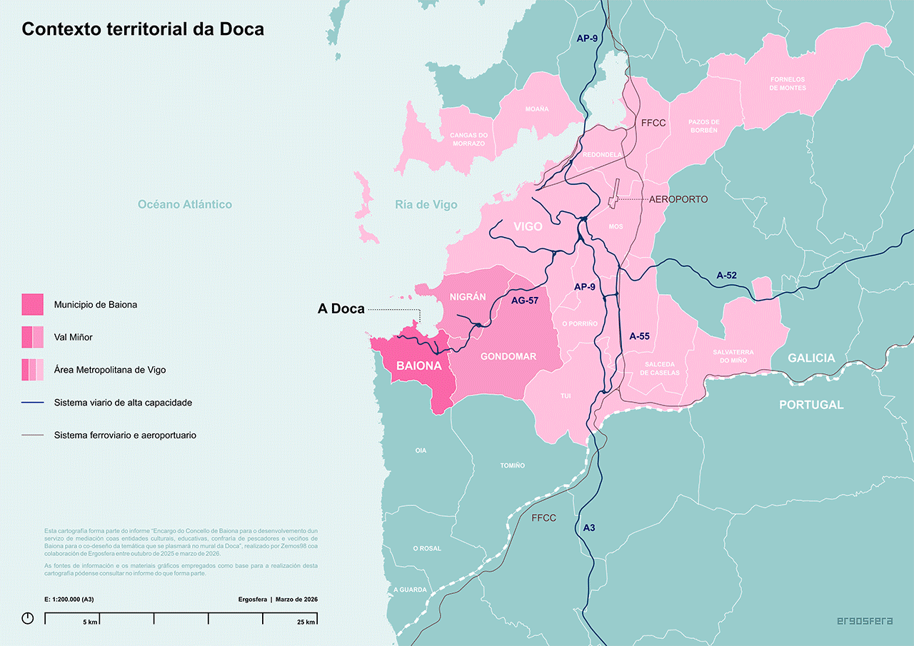 A Doca de Baiona: xeografía, infraestrutura e espazo urbano